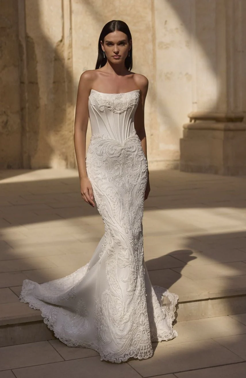 Heron Wedding Dress - 63028A